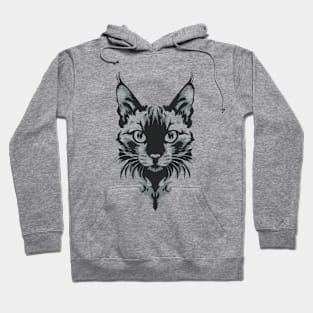 Cute Cat Illusion Design, Funny Cat Lover Gift Idea Hoodie